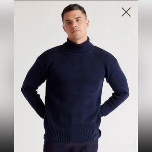 Quince 100% Organic Cotton Turtleneck Sweater, NWOT, M